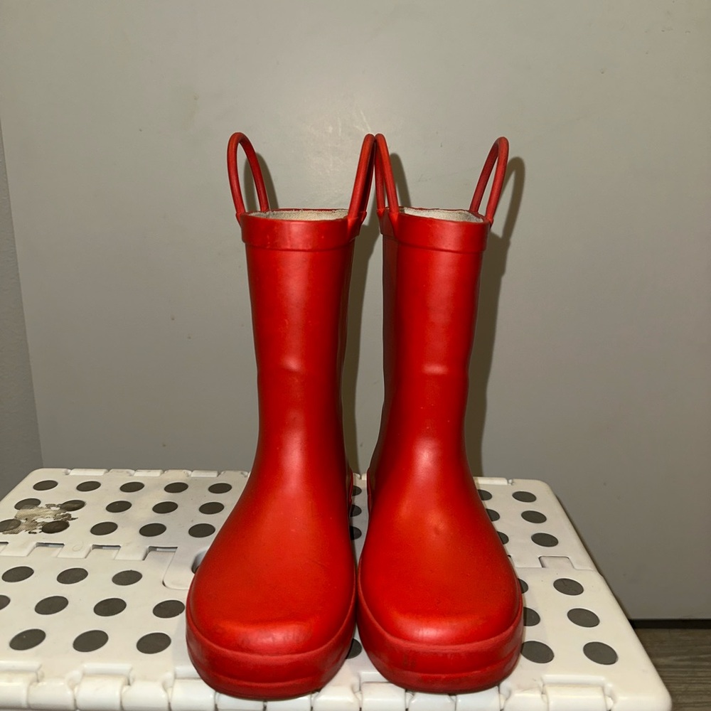 Lone Cone Red Kids' Rain Boots